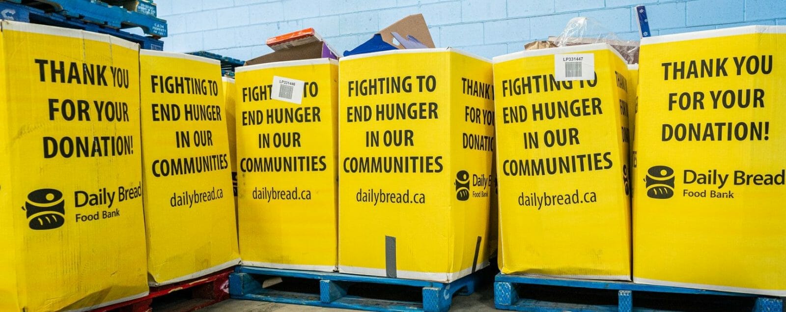 Image of Daily Bread Food Bank Donation Bins